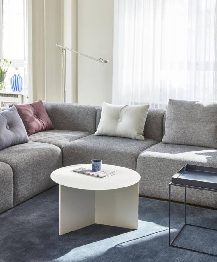 HAY - Slit Table - Round Side Table - White